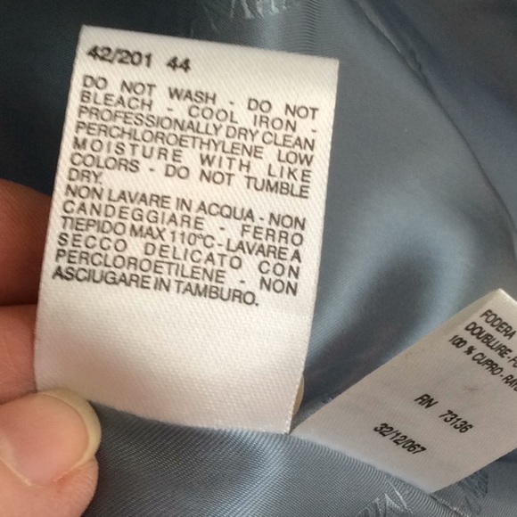 MAX MARA size 44 Italian Blue wool blazer - Picture 5 of 5